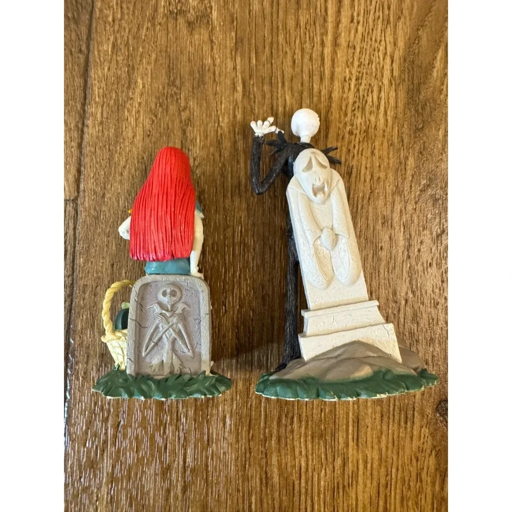 Disney Nightmare Before Christmas Jack Skellington Sally Figures Cake Topper Lot